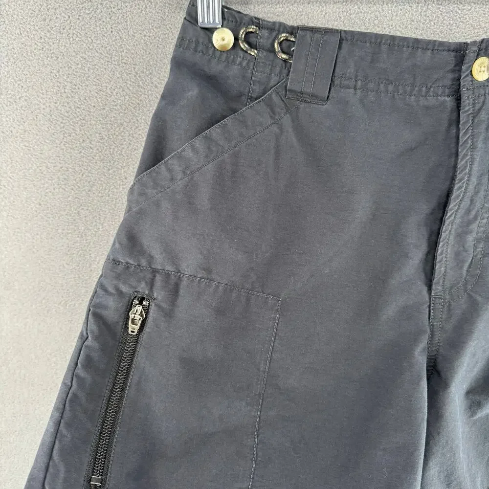 Columbia Hiking Outdoor Shorts Cotton Blend Womens 10 Black‎ Pockets Camping